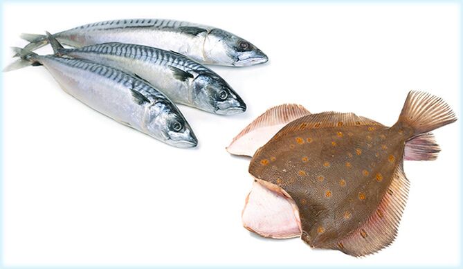 Makrel og skrubbe - en fisk, der øger styrken hos mænd
