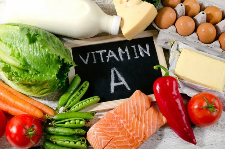 vitamin A i produkter til potens